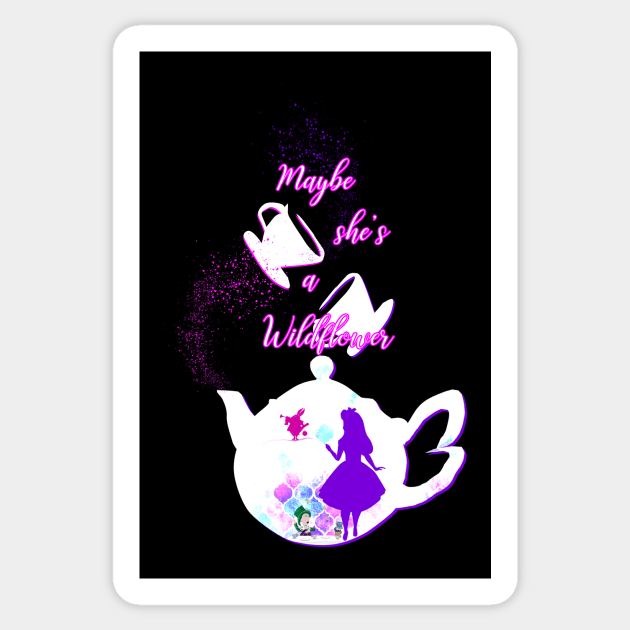 Wonderland Tea Party Sticker by digitaldoodlers